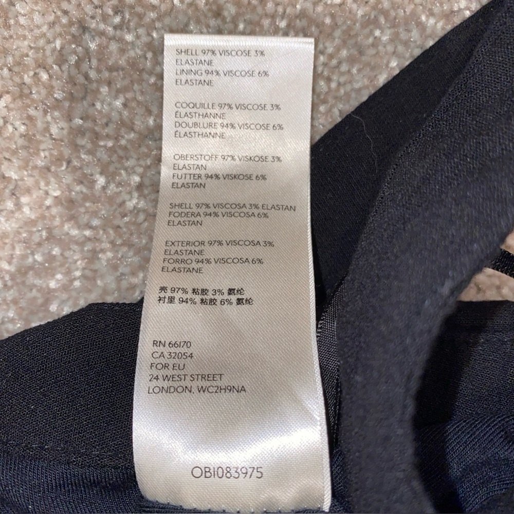 Free People‎ Black Scarlett Cropped Tank Top Size M - Picture 9 of 9